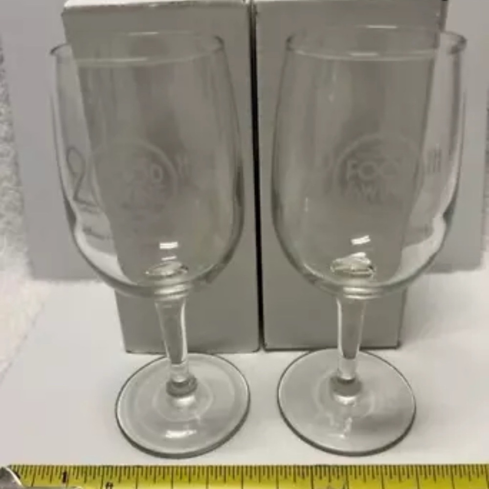 Large 20th Food & Wine Festival Disney Passholder Collectible Wine Glass